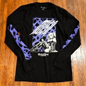 Death Note Women’s Medium Black Misa Panel Graphic Long-Sleeve Crewneck